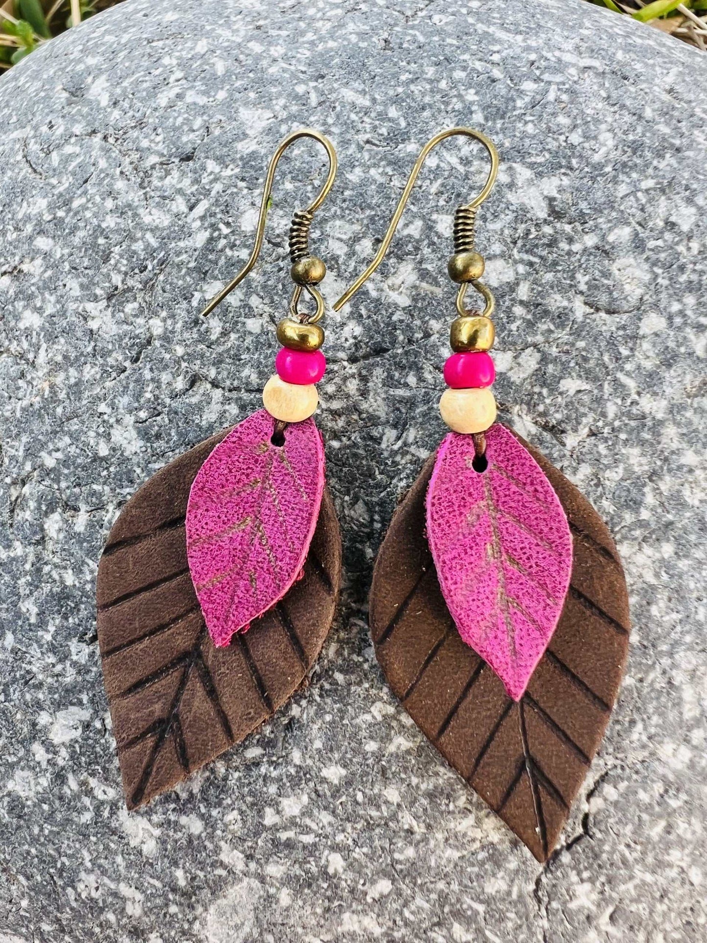 Natura Leather Earrings