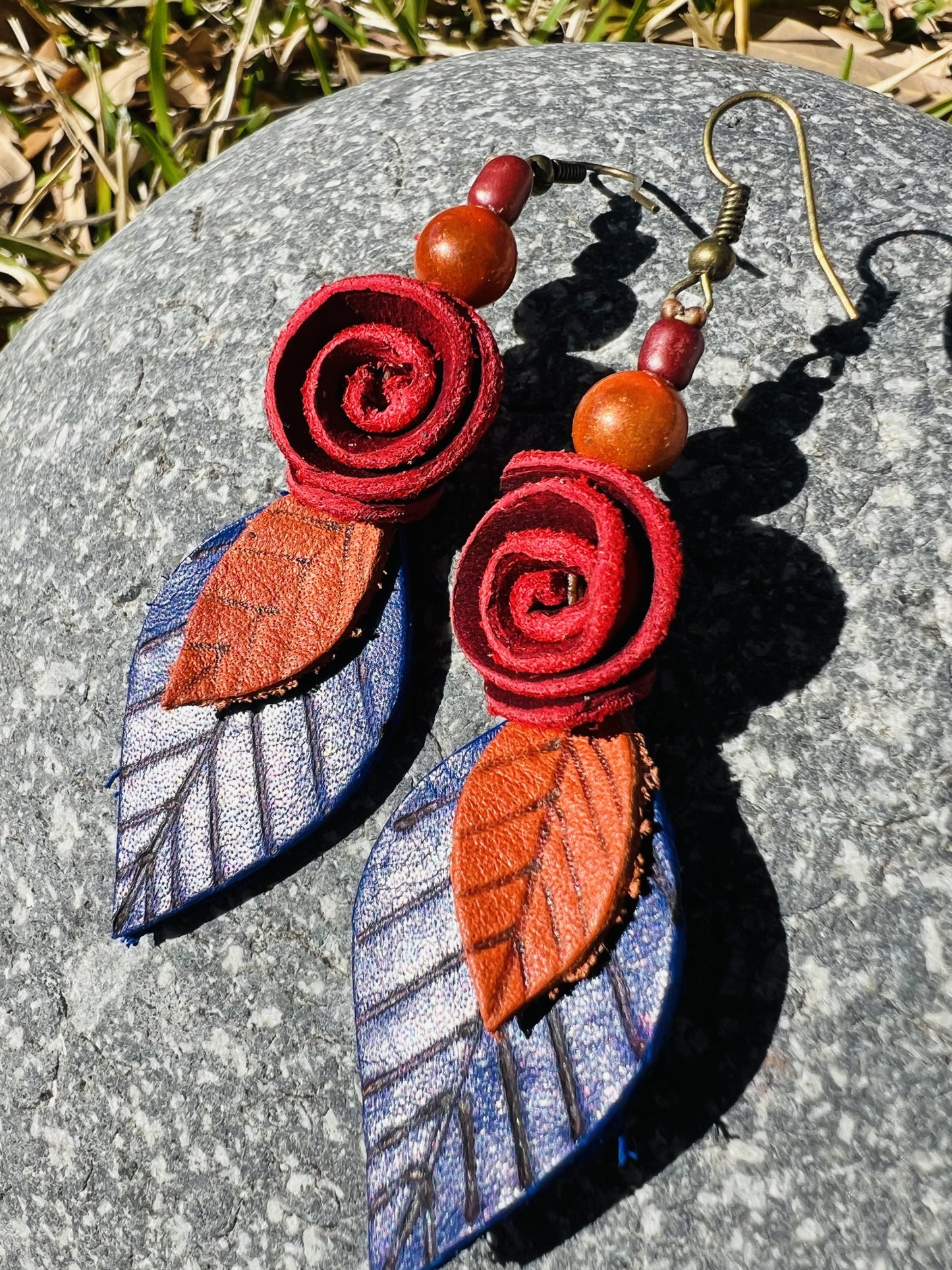 Rosa Leather Earrings