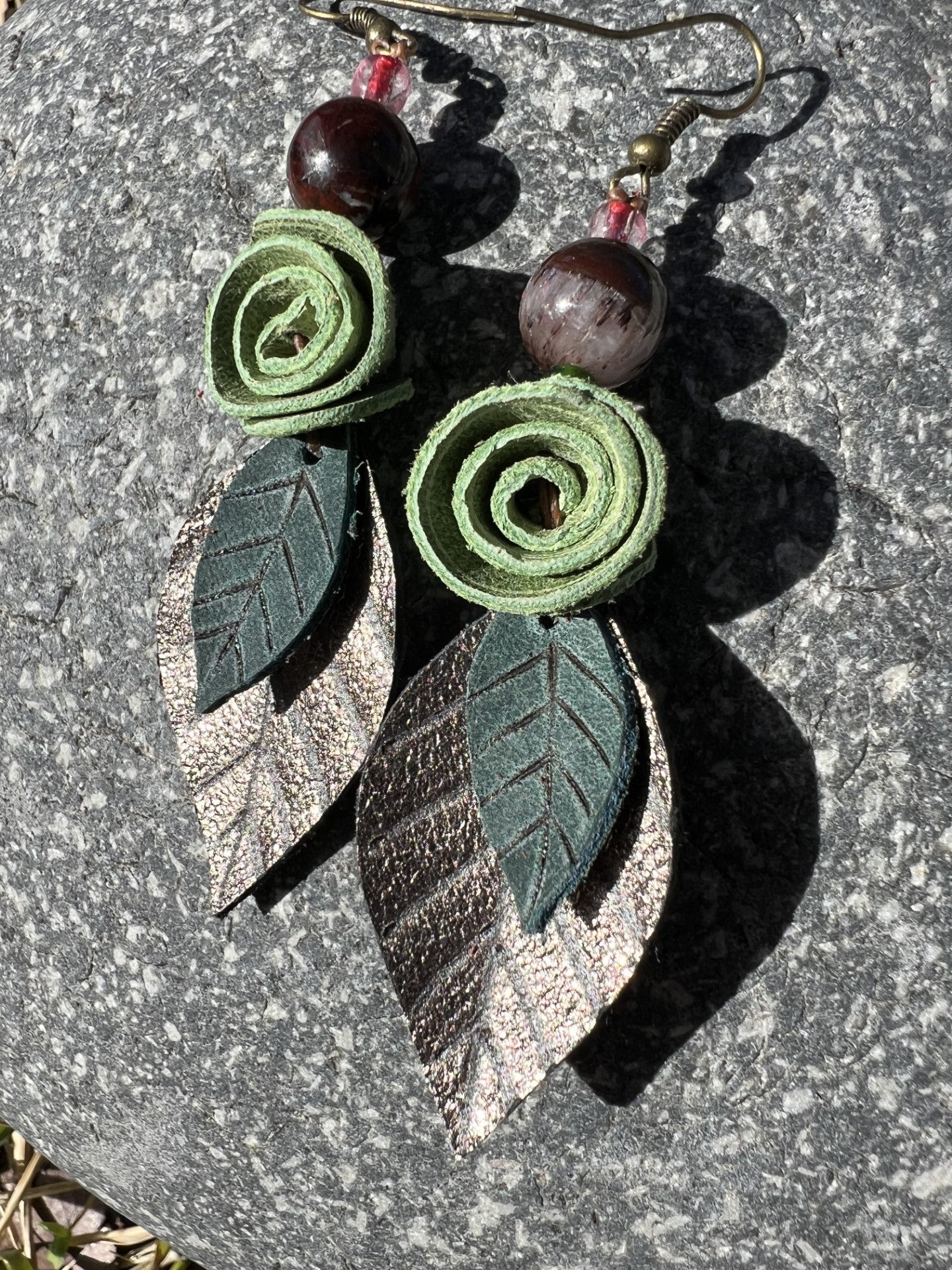 Rosa Leather Earrings