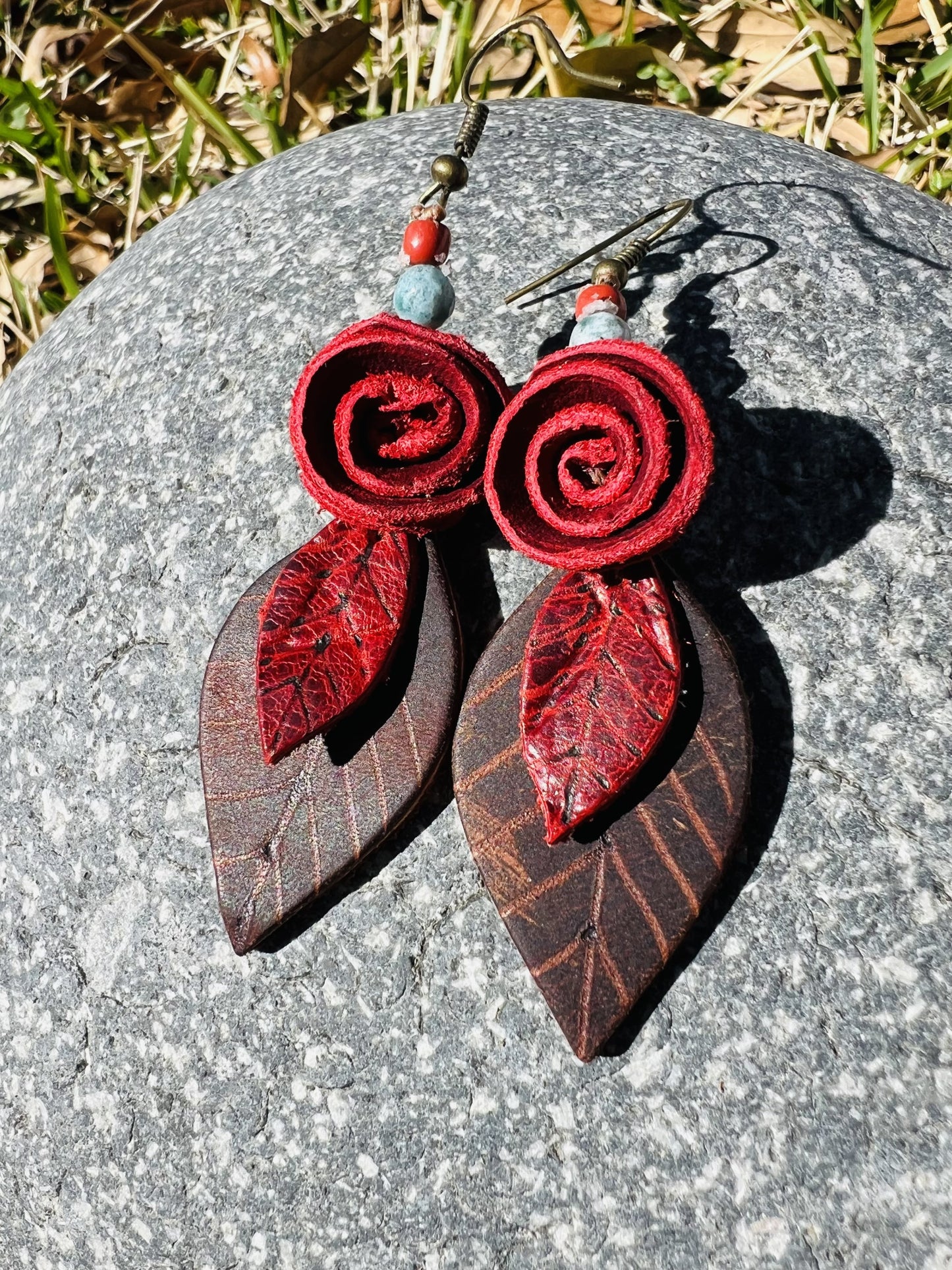 Rosa Leather Earrings
