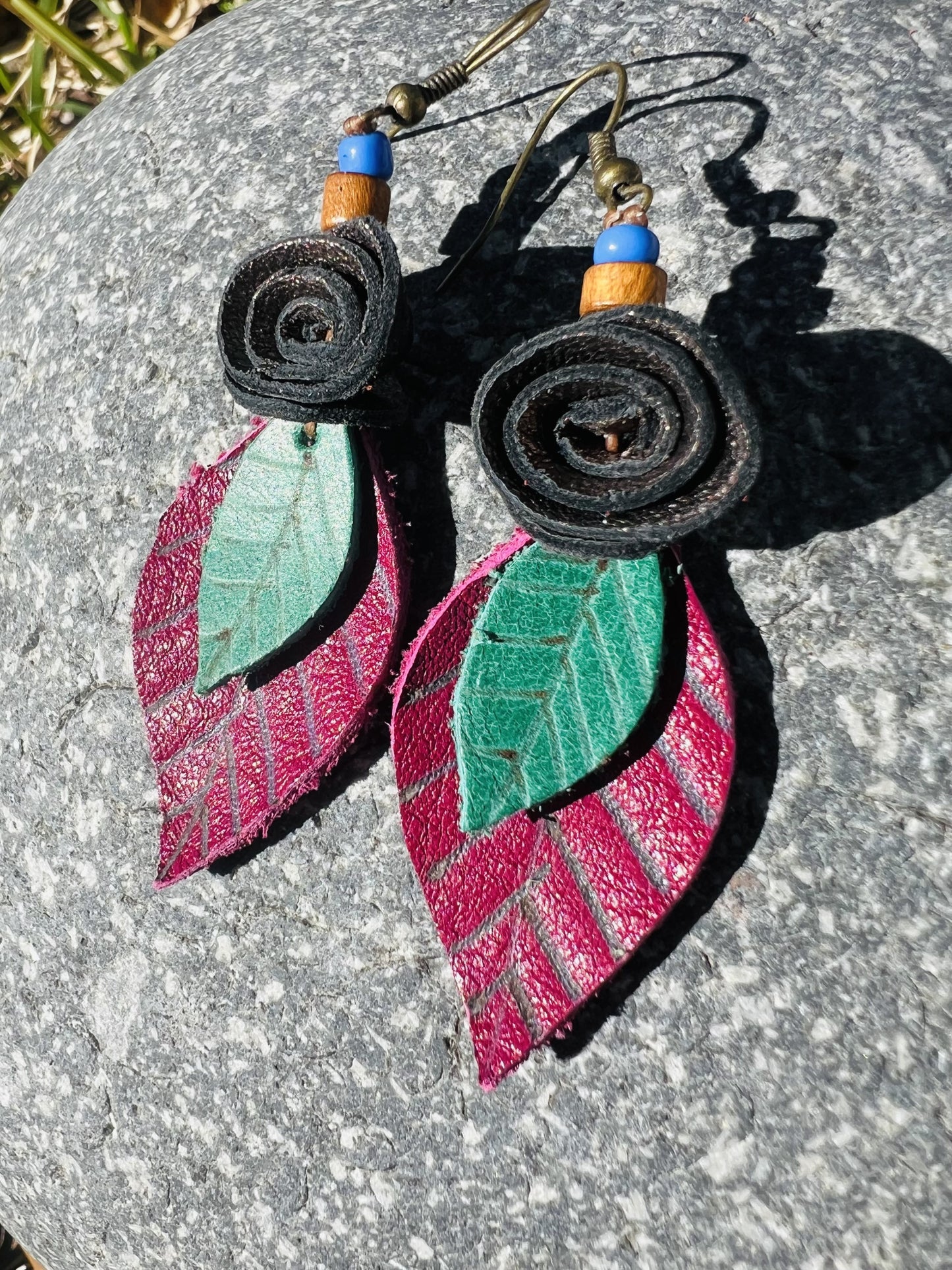 Rosa Leather Earrings