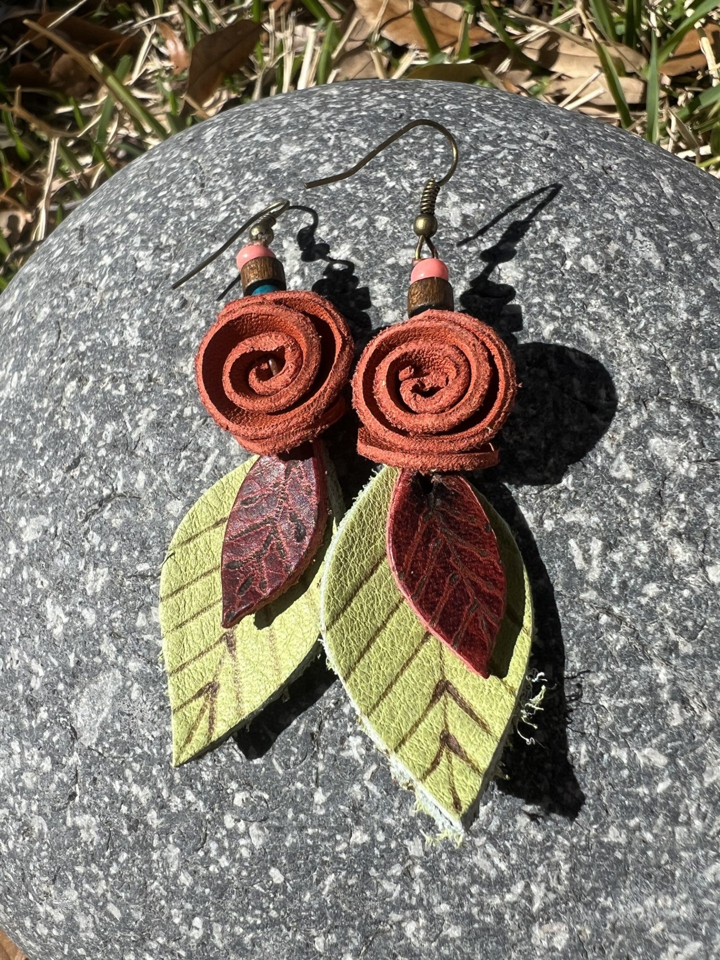 Rosa Leather Earrings