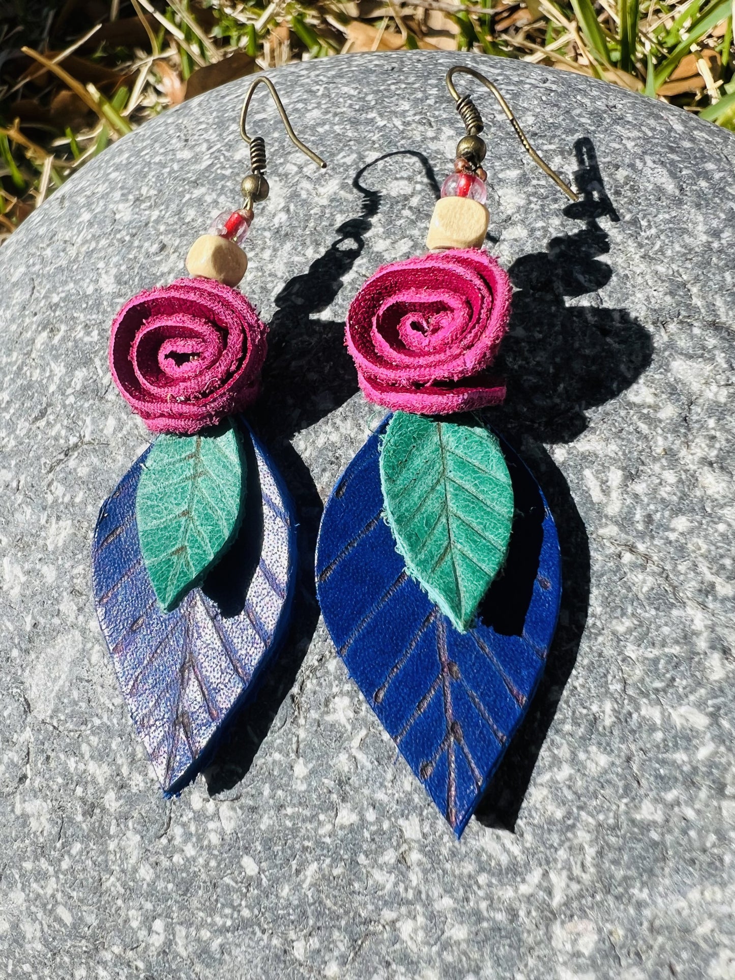 Rosa Leather Earrings