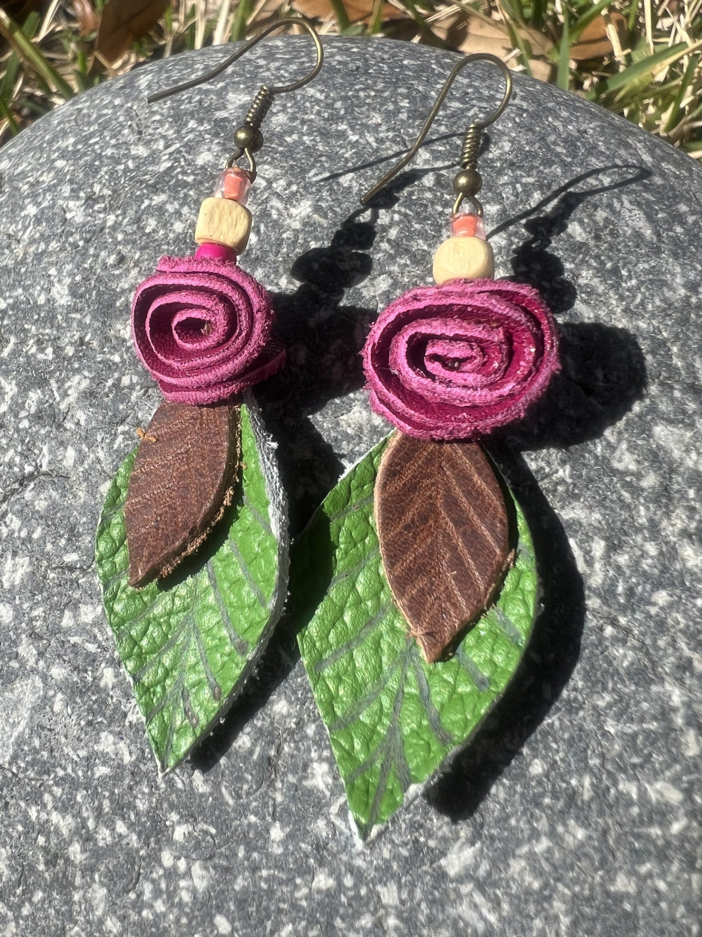 Rosa Leather Earrings