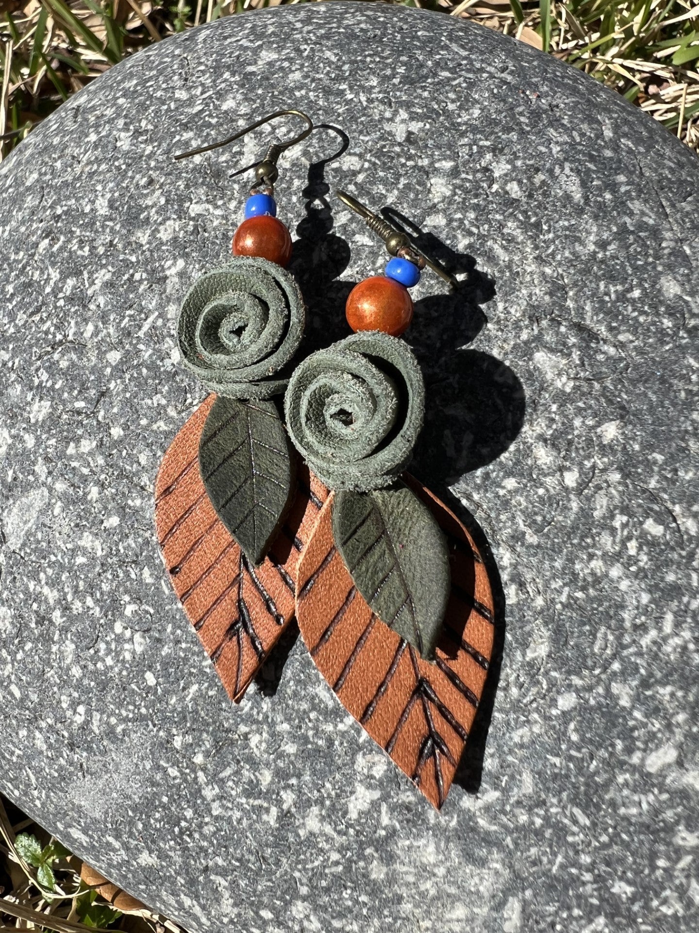 Rosa Leather Earrings