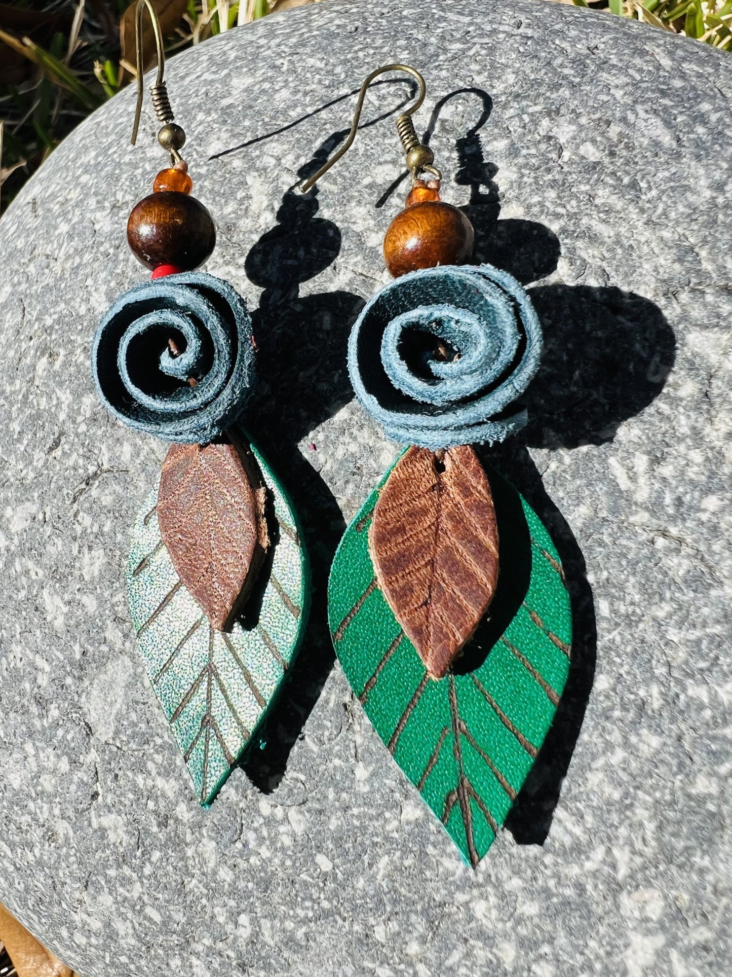 Rosa Leather Earrings