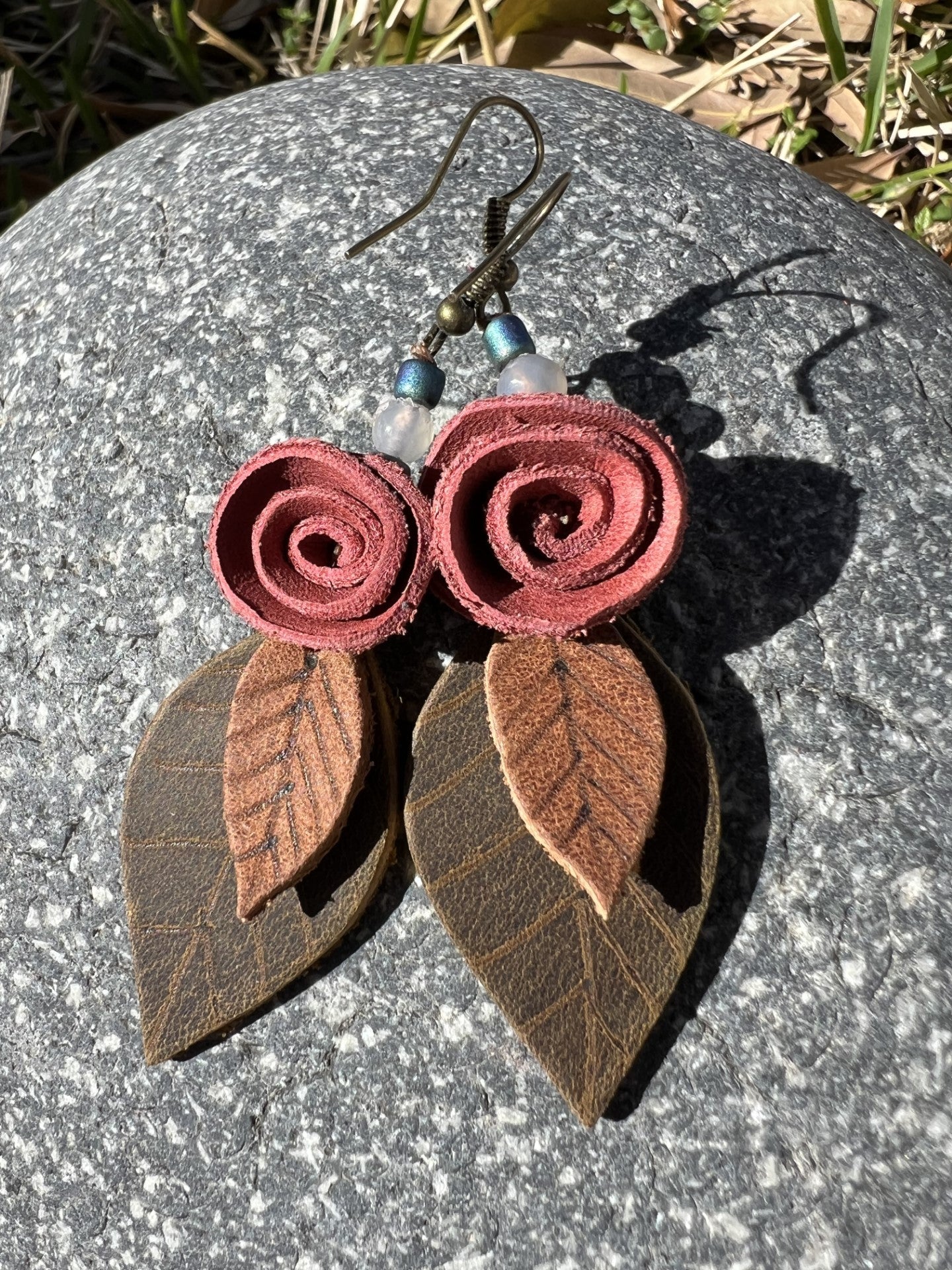 Rosa Leather Earrings
